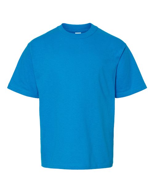 M&O Youth Gold Soft Touch T-Shirt 4850 Turquoise