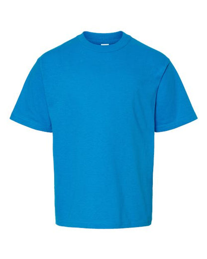M&O Youth Gold Soft Touch T-Shirt 4850 Turquoise