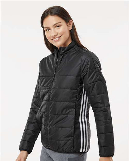 Adidas Women's Puffer Jacket A571 Custom Embroidered Business Logo