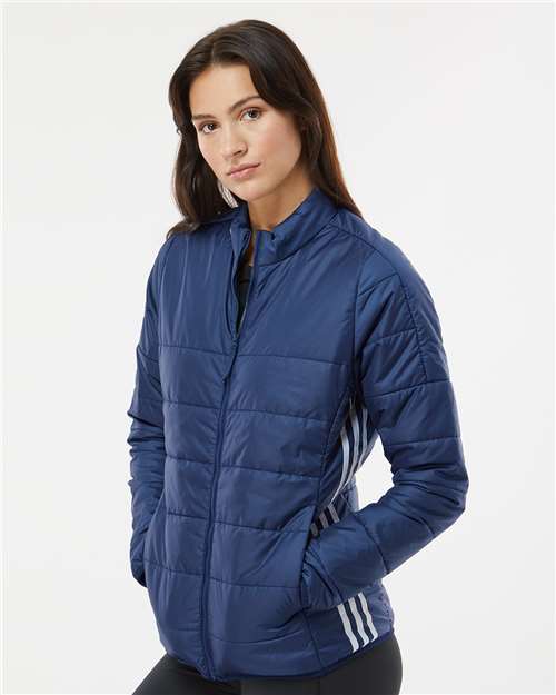 Adidas Women's Puffer Jacket A571 Custom Embroidered Business Logo