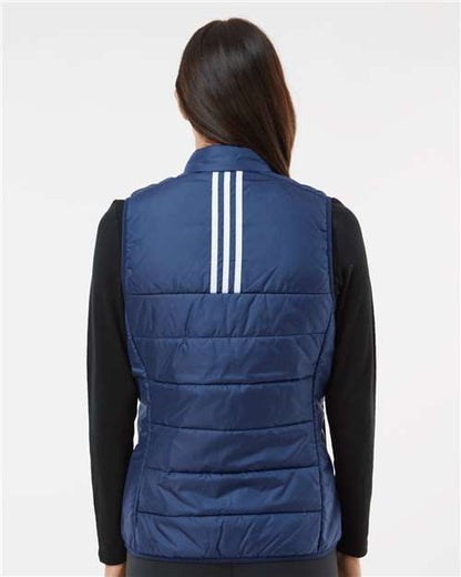 Adidas Women's Puffer Vest A573 Custom Embroidered Business Logo