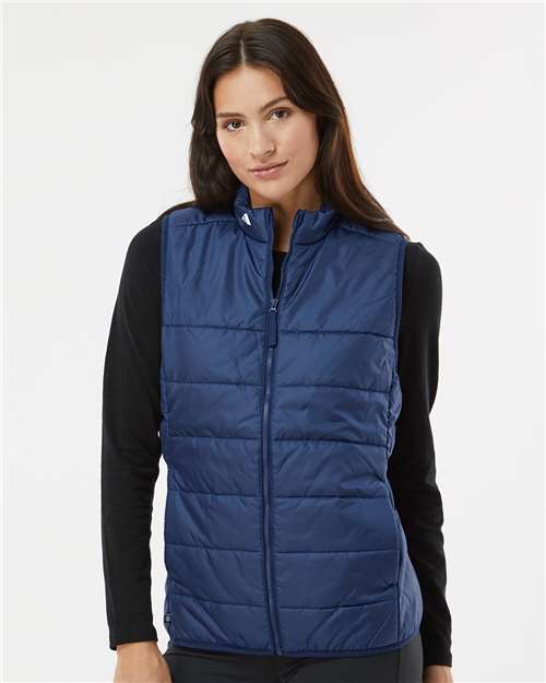 Adidas Women's Puffer Vest A573 Custom Embroidered Business Logo