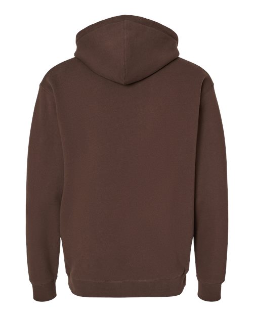 Independent Trading Co. Heavyweight Hooded Sweatshirt IND4000 Brown Custom Embroidered Business Logo