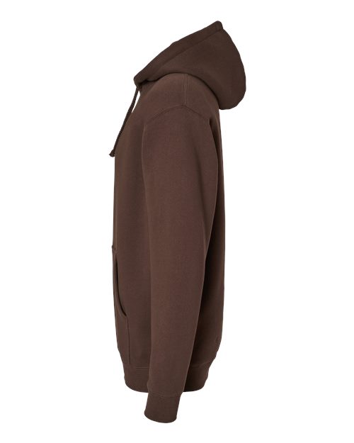 Independent Trading Co. Heavyweight Hooded Sweatshirt IND4000 Brown Custom Embroidered Business Logo