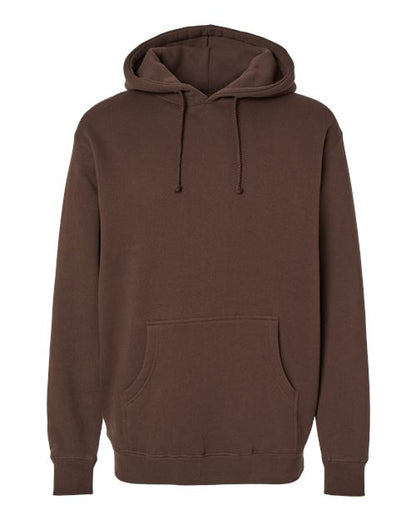 Independent Trading Co. Heavyweight Hooded Sweatshirt IND4000 Brown Custom Embroidered Business Logo