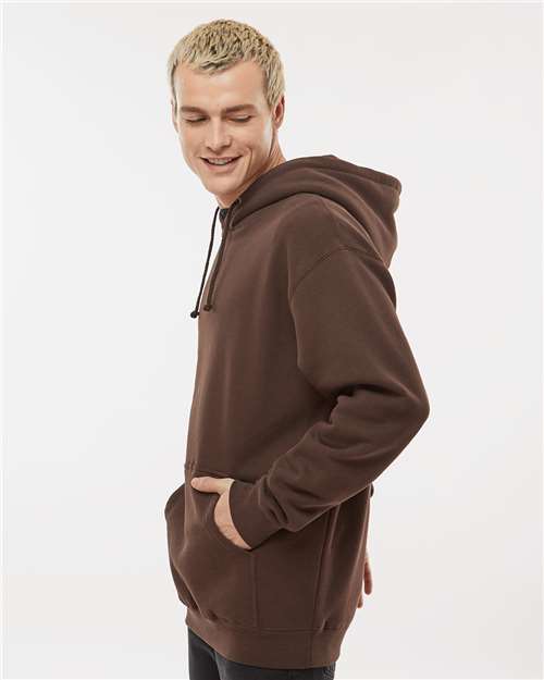 Independent Trading Co. Heavyweight Hooded Sweatshirt IND4000 Brown Custom Embroidered Business Logo