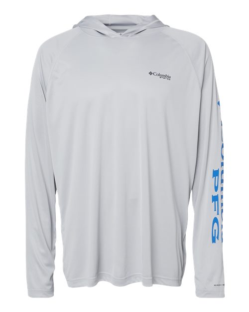 Columbia PFG Terminal™ Tackle Hooded Long Sleeve T-Shirt 153617 Custom Embroidered Business Logo