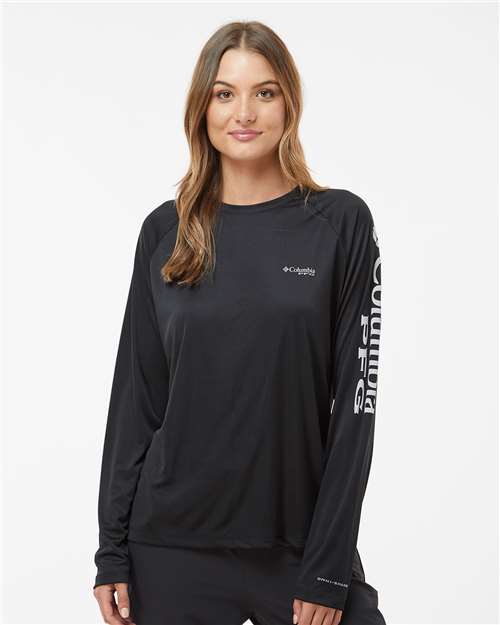 Columbia Women's PFG Tidal Tee™ II Long Sleeve 157766 Custom Embroidered Business Logo