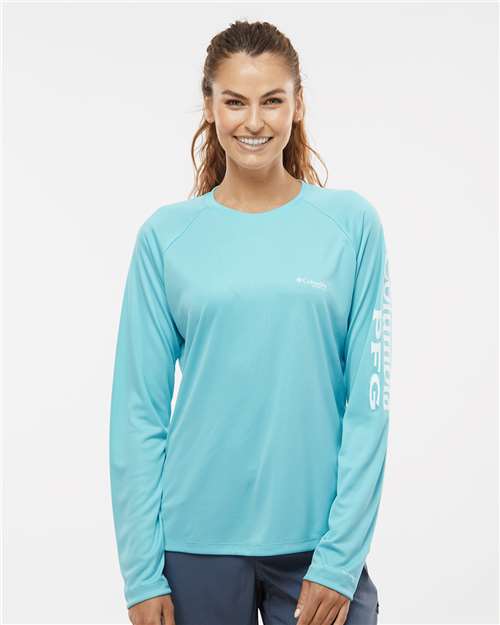 Columbia Women's PFG Tidal Tee™ II Long Sleeve 157766 Custom Embroidered Business Logo