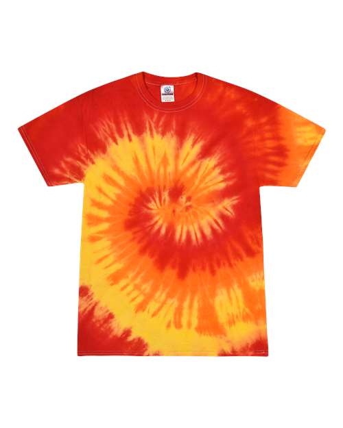 Colortone Multi-Color Tie-Dyed T-Shirt 1000 Blaze