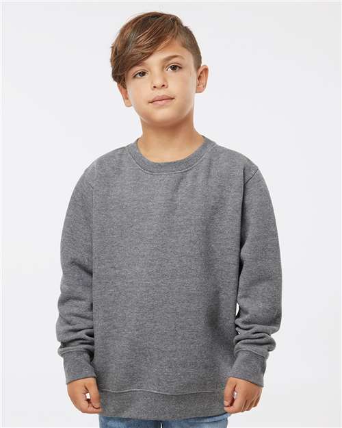 Custom Embroidered  LAT Youth Elevated Fleece Crewneck Sweatshirt 2225  