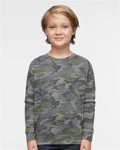 Custom Embroidered  LAT Youth Elevated Fleece Crewneck Sweatshirt 2225  