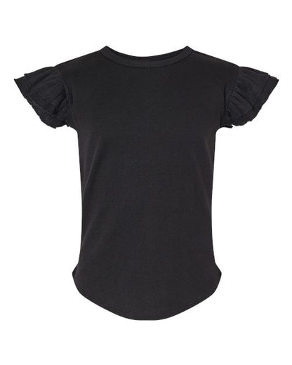 Rabbit Skins Toddler Flutter Sleeve Tee 3339