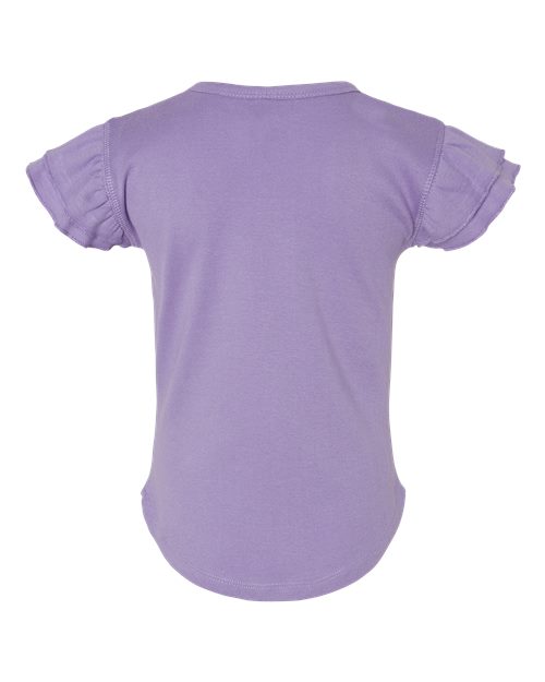 Rabbit Skins Toddler Flutter Sleeve Tee 3339