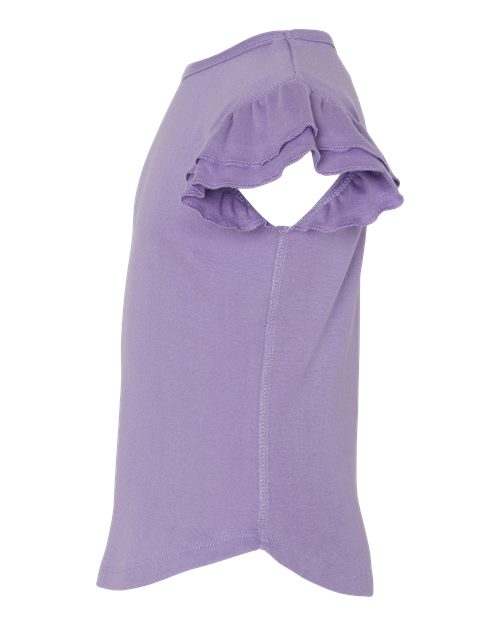 Rabbit Skins Toddler Flutter Sleeve Tee 3339