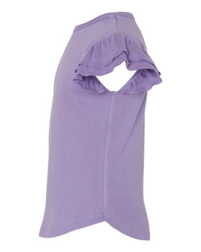 Rabbit Skins Toddler Flutter Sleeve Tee 3339