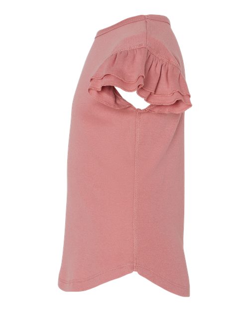 Rabbit Skins Toddler Flutter Sleeve Tee 3339