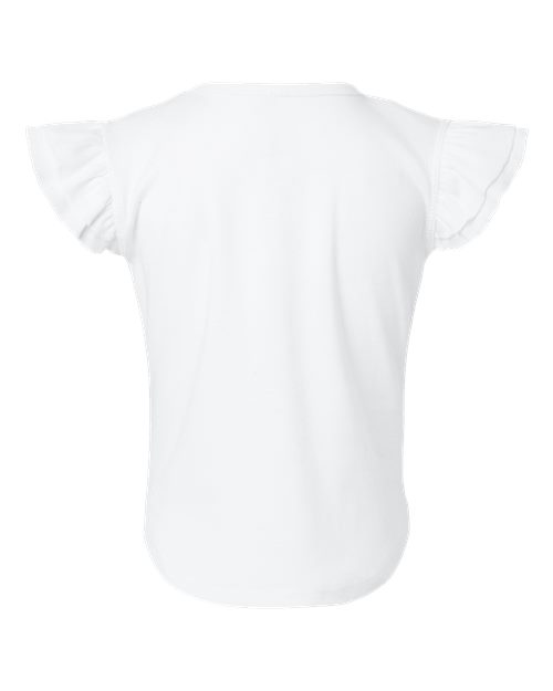 Rabbit Skins Toddler Flutter Sleeve Tee 3339