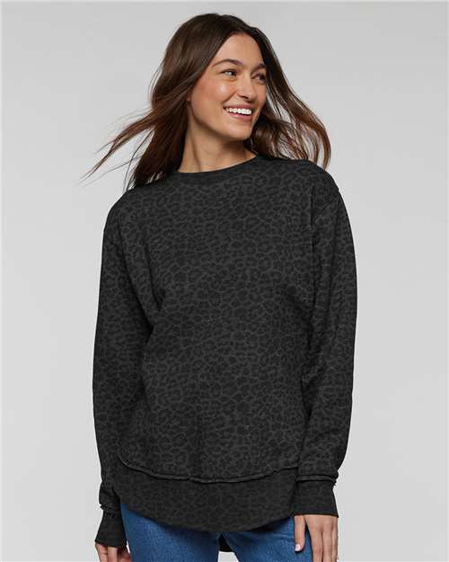 Custom Embroidered  LAT Women's Weekend Fleece Crewneck Sweatshirt 3525  
