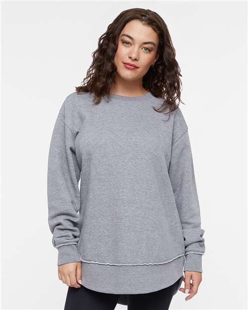 Custom Embroidered  LAT Women's Weekend Fleece Crewneck Sweatshirt 3525  
