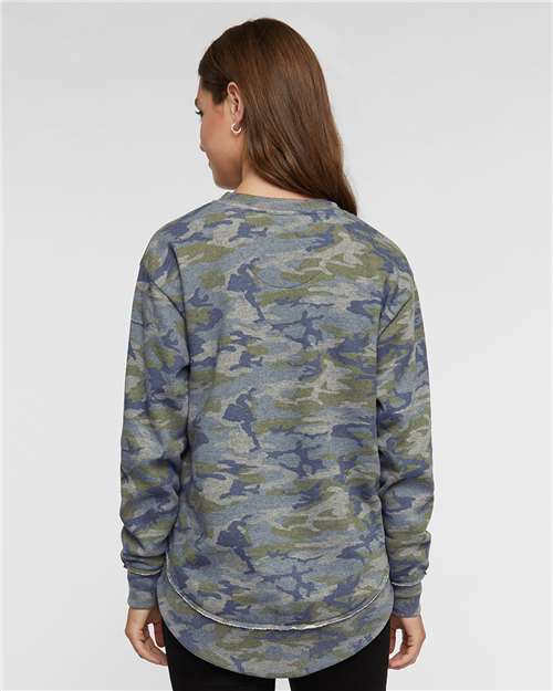 LAT Women's Weekend Fleece Crewneck Sweatshirt 3525