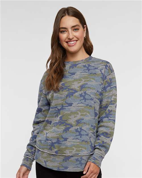 Custom Embroidered  LAT Women's Weekend Fleece Crewneck Sweatshirt 3525  