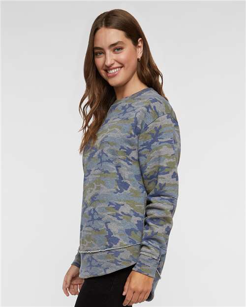 LAT Women's Weekend Fleece Crewneck Sweatshirt 3525