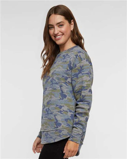 LAT Women's Weekend Fleece Crewneck Sweatshirt 3525