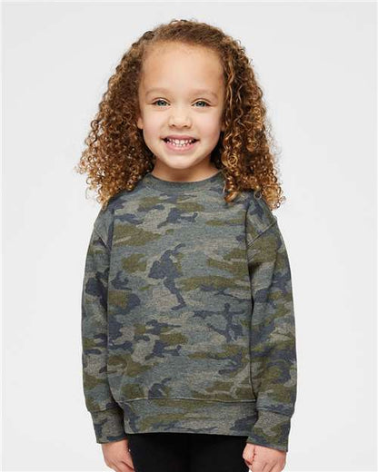 Custom Embroidered  Rabbit Skins Toddler Fleece Crewneck Sweatshirt 3317  