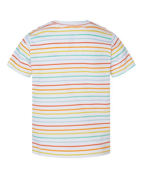 Rabbit Skins Toddler Fine Jersey Tee 3321 Rainbow Stripe