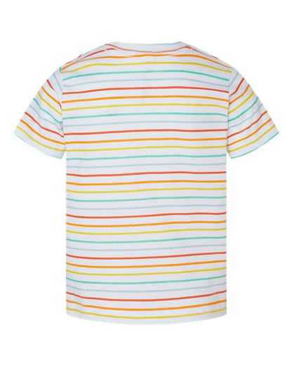 Rabbit Skins Toddler Fine Jersey Tee 3321 Rainbow Stripe