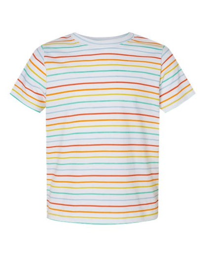 Rabbit Skins Toddler Fine Jersey Tee 3321 Rainbow Stripe