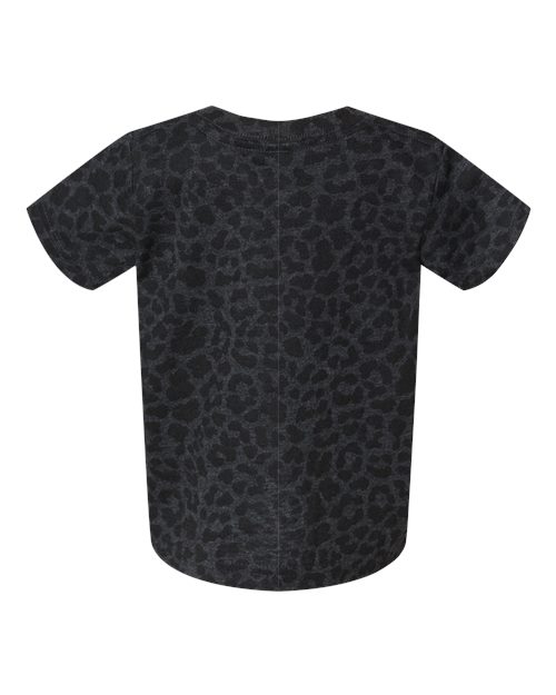Rabbit Skins Infant Fine Jersey Tee 3322 Black Leopard