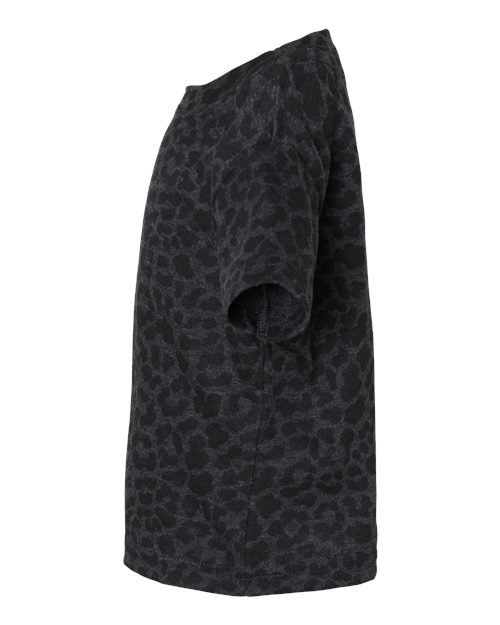 Rabbit Skins Infant Fine Jersey Tee 3322 Black Leopard