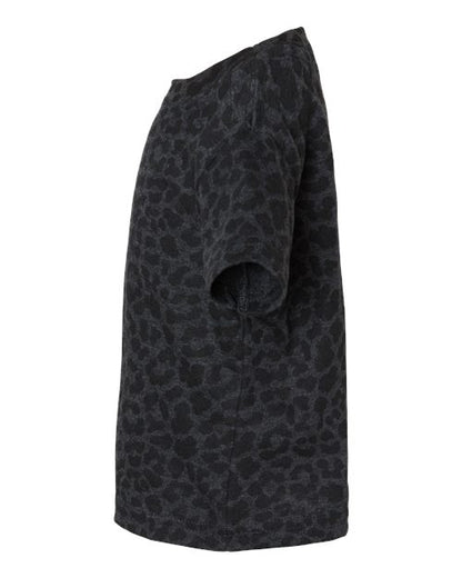 Rabbit Skins Infant Fine Jersey Tee 3322 Black Leopard
