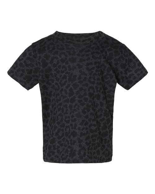 Rabbit Skins Infant Fine Jersey Tee 3322 Black Leopard