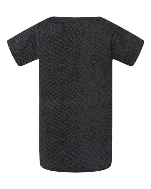 Rabbit Skins Infant Fine Jersey Bodysuit 4424 Black Reptile