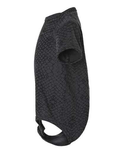 Rabbit Skins Infant Fine Jersey Bodysuit 4424 Black Reptile