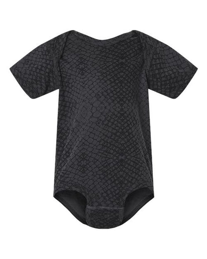 Rabbit Skins Infant Fine Jersey Bodysuit 4424 Black Reptile