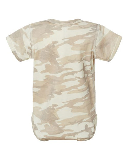 Rabbit Skins Infant Fine Jersey Bodysuit 4424 Natural Camo