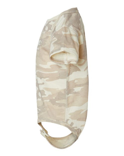Rabbit Skins Infant Fine Jersey Bodysuit 4424 Natural Camo