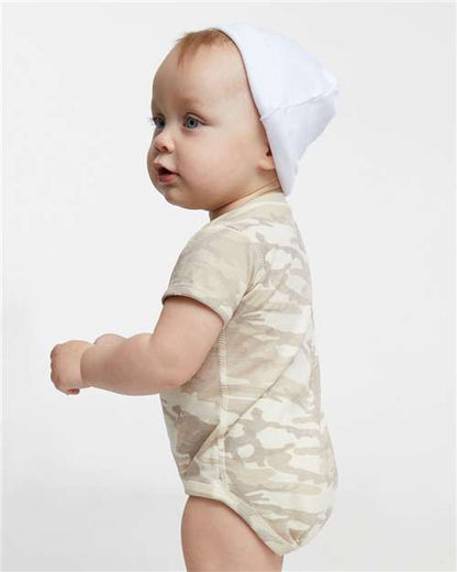 Rabbit Skins Infant Fine Jersey Bodysuit 4424 Natural Camo