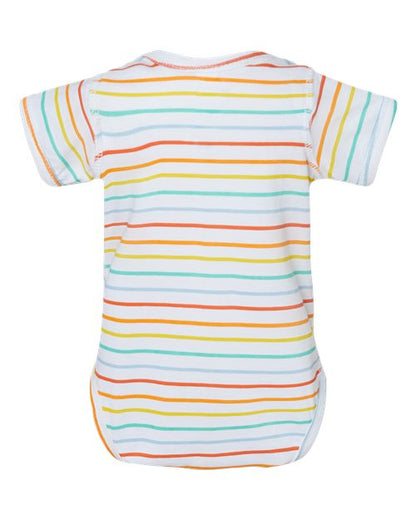 Rabbit Skins Infant Fine Jersey Bodysuit 4424 Rainbow Stripe