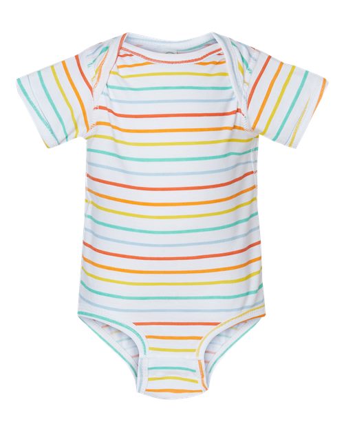 Rabbit Skins Infant Fine Jersey Bodysuit 4424 Rainbow Stripe