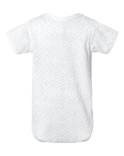 Rabbit Skins Infant Fine Jersey Bodysuit 4424 White Reptile