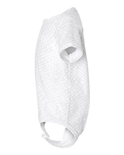 Rabbit Skins Infant Fine Jersey Bodysuit 4424 White Reptile