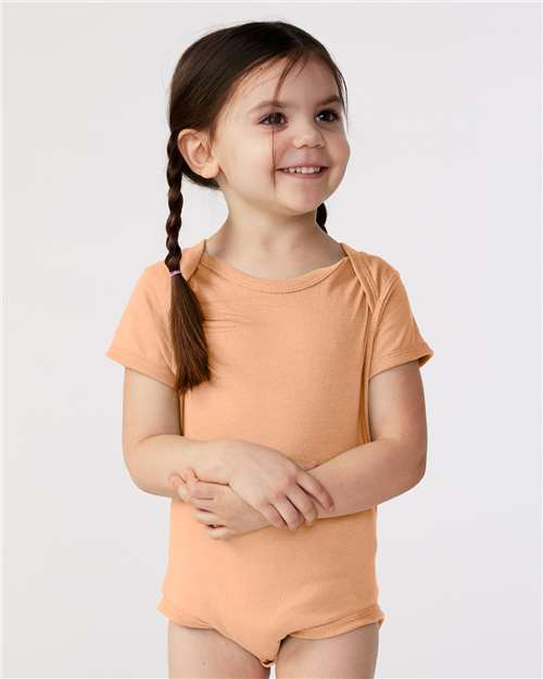 Rabbit Skins Infant Fine Jersey Bodysuit 4424 Peachy
