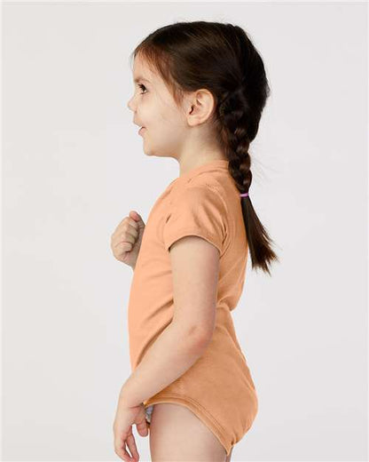Rabbit Skins Infant Fine Jersey Bodysuit 4424 Peachy