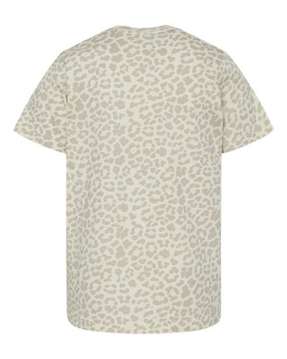 LAT Youth Fine Jersey Tee 6101 Natural Leopard