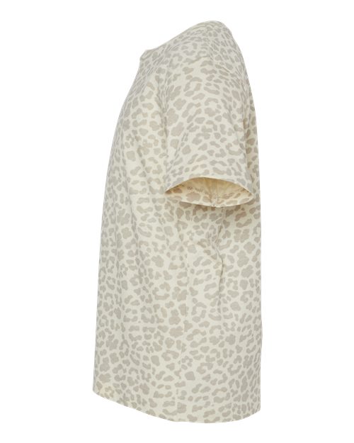 LAT Youth Fine Jersey Tee 6101 Natural Leopard